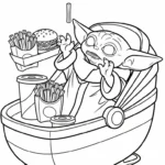 coloriage Frites updated et dessin a imprimer