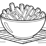 coloriage Frites updated a dessiner en ligne