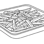 coloriage Frites updated pour enfant de 8 ans