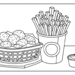 imprimer coloriage Frites updated