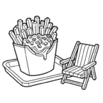 coloriage Frites updated en ligne