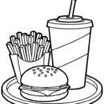 coloriage Frites updated pour bebe a imprimer