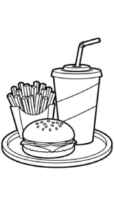 coloriage Frites updated pour bebe a imprimer