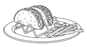 imprimer coloriage Frites updated gratuit
