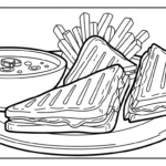 coloriage Frites updated à imprimer pour enfant de 4 ans
