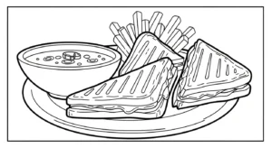 coloriage Frites updated à imprimer pour enfant de 4 ans