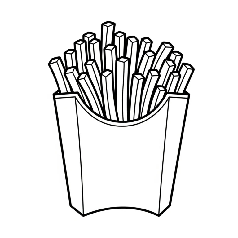 Tranh tô màu Frites