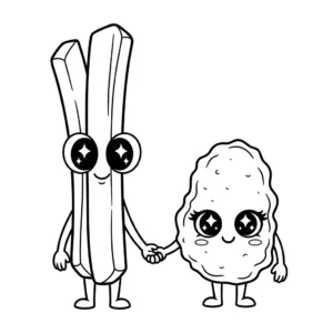 coloriage Frites updated gratuit à imprimer