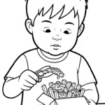 coloriage Frites updated en ligne pour enfant