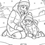coloriage Jour de la Marmotte pour enfant a imprimer gratuit