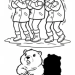 télécharger coloriage Jour de la Marmotte gratuit