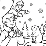 coloriage Jour de la Marmotte gratuit en ligne