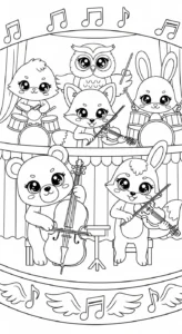 coloriage Kawaii Animaux updated à imprimer
