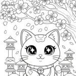 coloriage Kawaii Animaux updated pour enfant de 6 ans