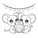 imprimer coloriage Kawaii Animaux updated gratuit