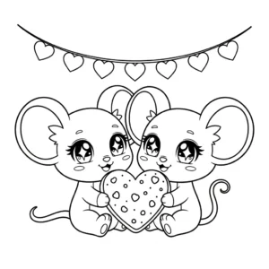 imprimer coloriage Kawaii Animaux updated gratuit
