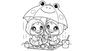 coloriage Kawaii Animaux updated à imprimer pour enfant de 3 ans