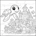 coloriage Kawaii Animaux updated pour enfant de 4 ans