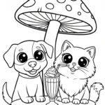 coloriage Kawaii Animaux updated à imprimer