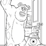 coloriage Monsters Inc et découpage à imprimer