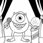 coloriage Monsters Inc à imprimer pour enfant de 8 ans