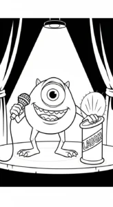 coloriage Monsters Inc à imprimer pour enfant de 8 ans