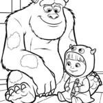 image pour coloriage Monsters Inc enfant