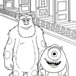 coloriage Monsters Inc gratuit a imprimer