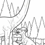 coloriage Pachycephalosaurus et decoupage