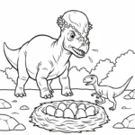 coloriage Pachycephalosaurus a dessiner et imprimer