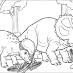 coloriage Pachycephalosaurus à imprimer pdf