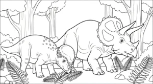 coloriage Pachycephalosaurus à imprimer pdf