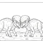 a imprimer coloriage Pachycephalosaurus gratuit