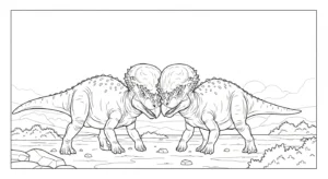 a imprimer coloriage Pachycephalosaurus gratuit