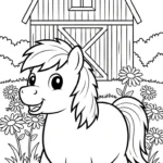 coloriage Poney updated a imprimer gratuitement