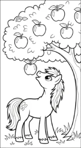 coloriage Poney updated de pour enfants