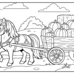 coloriage Poney updated et découpage à imprimer