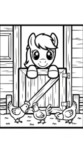 coloriage Poney updated pour enfants à télécharger