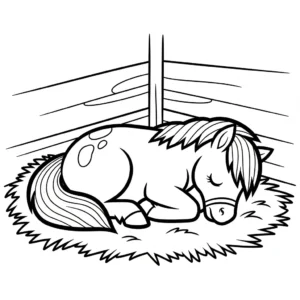 coloriage Poney updated gratuit à imprimer