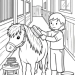 coloriage Poney updated pour enfant gratuit