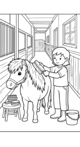 coloriage Poney updated pour enfant gratuit