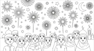 coloriage Ramadan updated à imprimer pour enfant de 8 ans