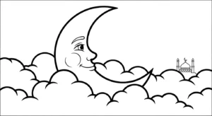 image de coloriage Ramadan updated pour enfant
