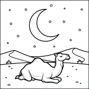 coloriage Ramadan updated à imprimer pour enfant de 4 ans