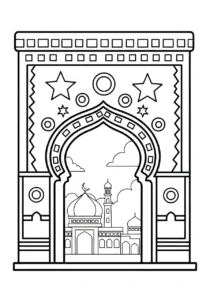 coloriage Ramadan updated et decoupage a imprimer gratuit