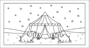 coloriage Ramadan updated à imprimer pour enfant de 3 ans
