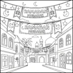 coloriage Ramadan updated a imprimer pour enfant de 4 ans