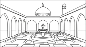 coloriage Ramadan updated à imprimer kawaii