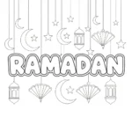 coloriage Ramadan updated à imprimer kawaii
