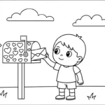 imprimer coloriage Saint Valentin updated pour enfant